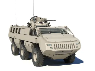 Mbombe armoured vehicle - armored vehicle 3D model