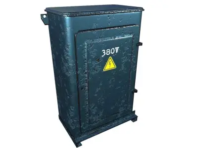 Power Box Game Ready Low-poly 3D model