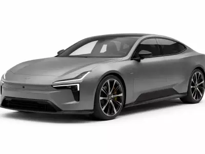 Polestar 5 Luxury Electric Performance Sedan in Matte Grey Low-poly 3D model