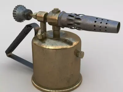 Gasolin Blowtorch Low-poly 3D model