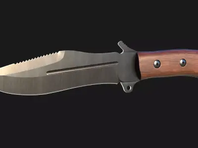 Military Knife 3D model purchase