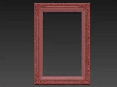Carved frame  3D model