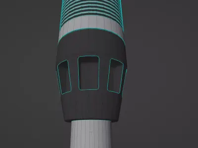 Generic Offroad Strut Low-poly 3D model