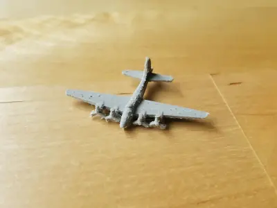 US B-17 Flying Fortress Bomber Free 3D print model