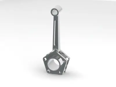 Radial Engine sub assembly Free 3D model