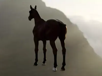 Horse Free low-poly 3D model