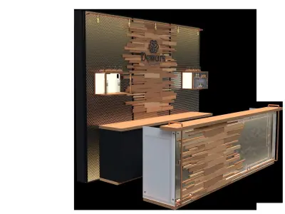 Barra Bar Low-poly 3D model