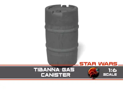 Tibanna Gas Canister 1-6 scale Hottoys 3D print model