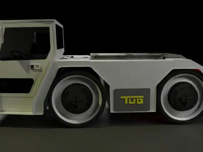 Aircraft Tug Tractor 3D model