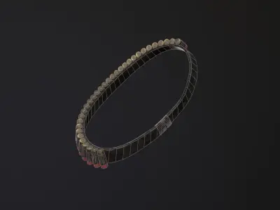 Shotgun Shell Bandoleer PBR Free low-poly 3D model