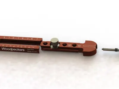 Woodpeckers Tools Pocket Compass 3D model