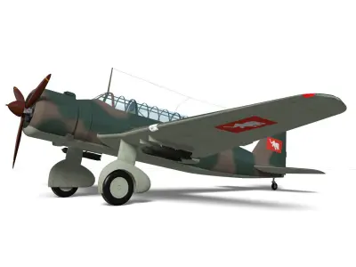 Ki30 Type 97 Light Bomber Ann 3D model buy