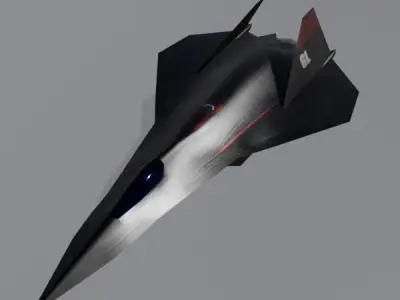 SR-90 Ghost Knight Low-poly 3D model