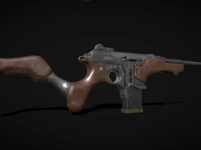 c52 carbine Low-poly 3D model