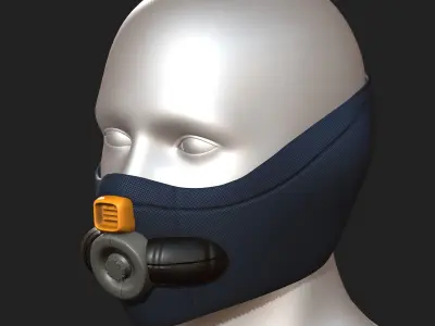 Helmet scifi military combat 3d  Low-poly 3D model get