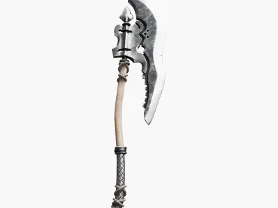 Medieval Battle Axe 3D model purchase