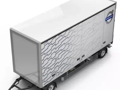 Box Trailer 3D model