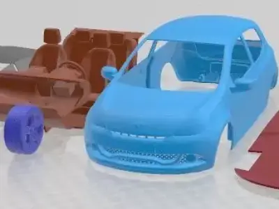 Renault Clio RS 2010 Printable Car 3D print model