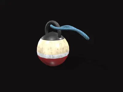 Medieval Buoy Low-poly 3D model
