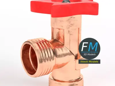 Gas valve 3D model