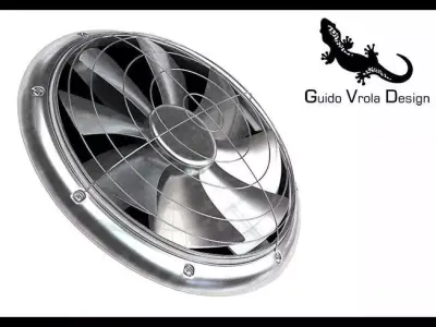 Cooler fan 3D model