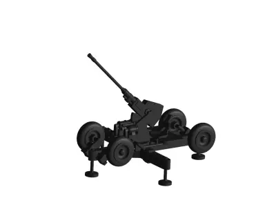  automatic anti aircraft gun 3D model