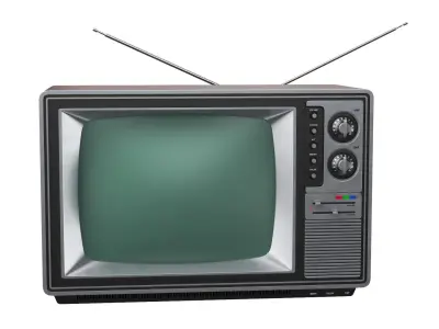 Retro TV 3D model shop