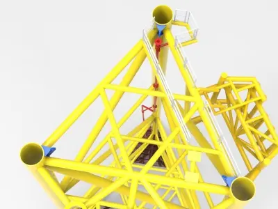 Tripod jacket Free 3D model