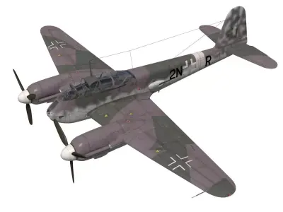 Messerschmitt Me 210 A1 3D model