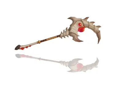 Volcano King Scepter Low-poly 3D model
