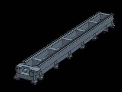 Fiber Laser Cutting Tube Machine 3D model