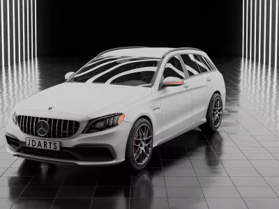 Mercedes car c63 3D model
