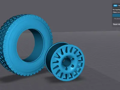 4x4 Offroad tires printable 3D print model