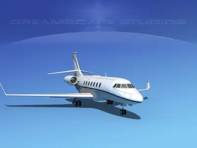 Dassault Falcon 2000 V08 3D model purchase