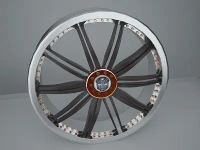 auto rim transformer Low-poly 3D model