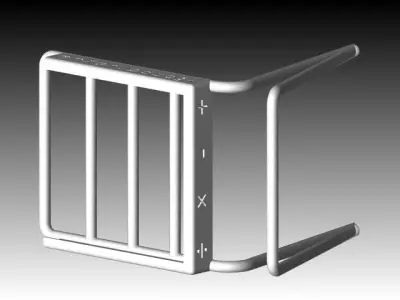 scientific calculator dock Free 3D model