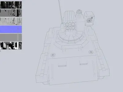 Unmanned Mini Tank collection 3D Model Pack