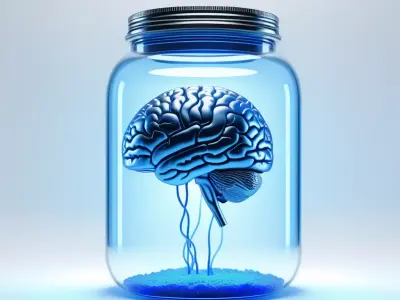 Futuristic Brain in Jar Prop 3D model