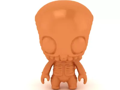 Alien Creature Figure  Funko Pop Style 3D print model