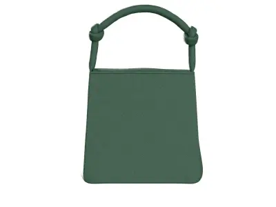 Dark green Leather Hobo Bag  3D model