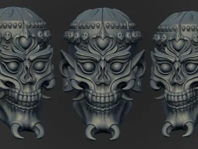 Tibetan skull 3D model