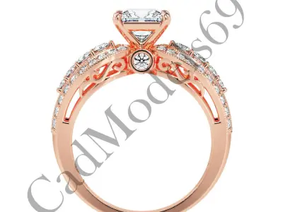 Engagement Ring47 3DM Model with 28 IMAGES and 7 VIDEOS 3D print model