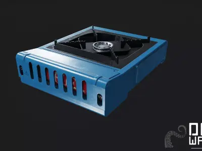 Portable Stove - PBR Game Ready Low-poly 3D model buy