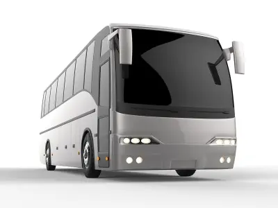 Deluxe Coach Bus 3D model