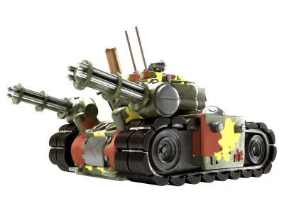 Slug fan  Low-poly 3D model