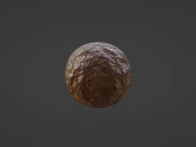 Realistic Meatball 3D Model Low-poly 3D model