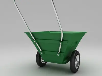 Garden wheel barrow 3d model 3D model