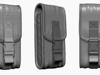 military pouch Free 3D model purchase