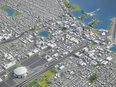 St Petersburg Low-poly 3D model
