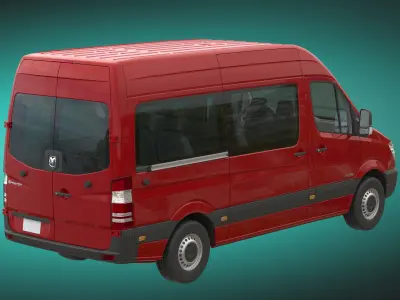 Dodge Sprinter 2500 minibus L2H2 3D model